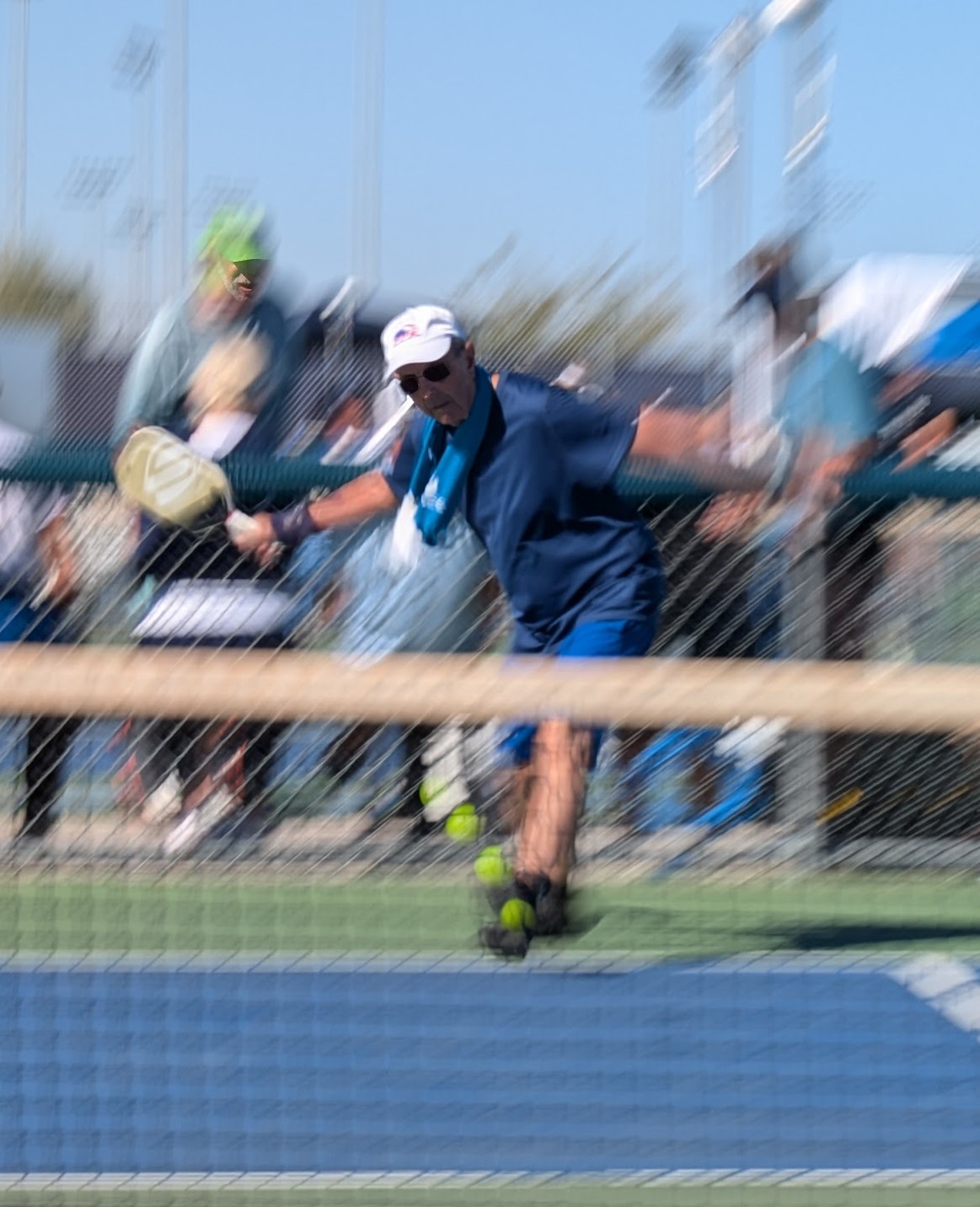 Dr. Charles Patti competing in pickleball